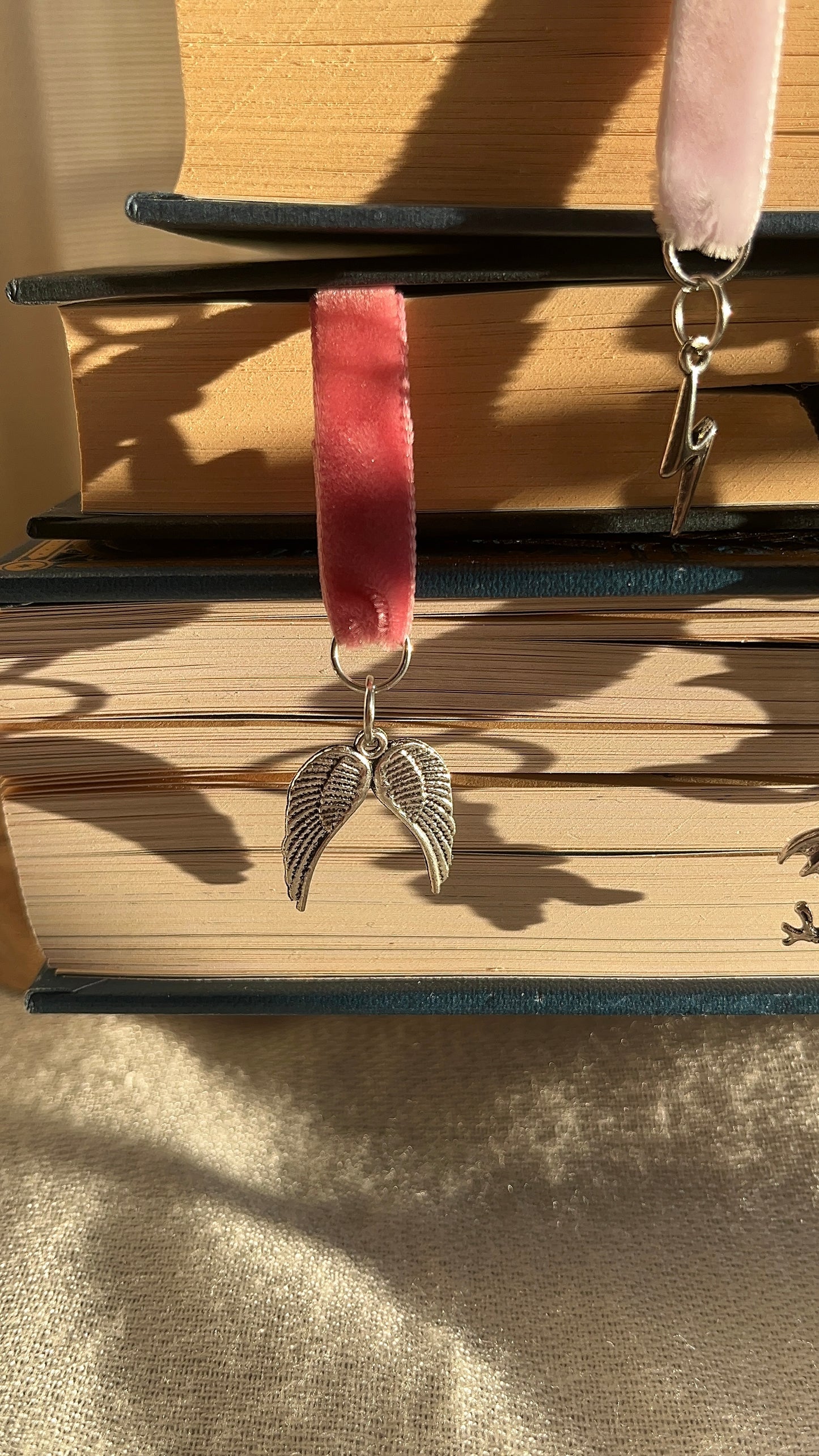 Angel Wings Charm Bookmark