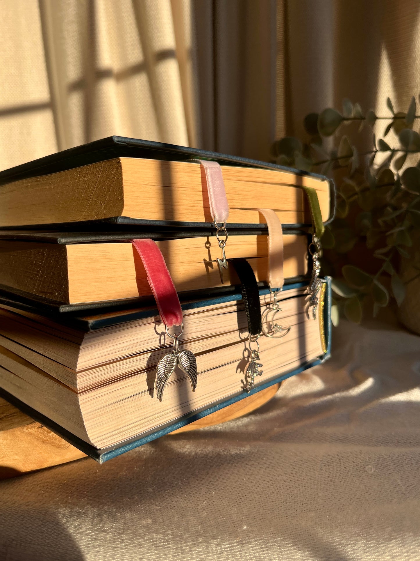 Angel Wings Charm Bookmark