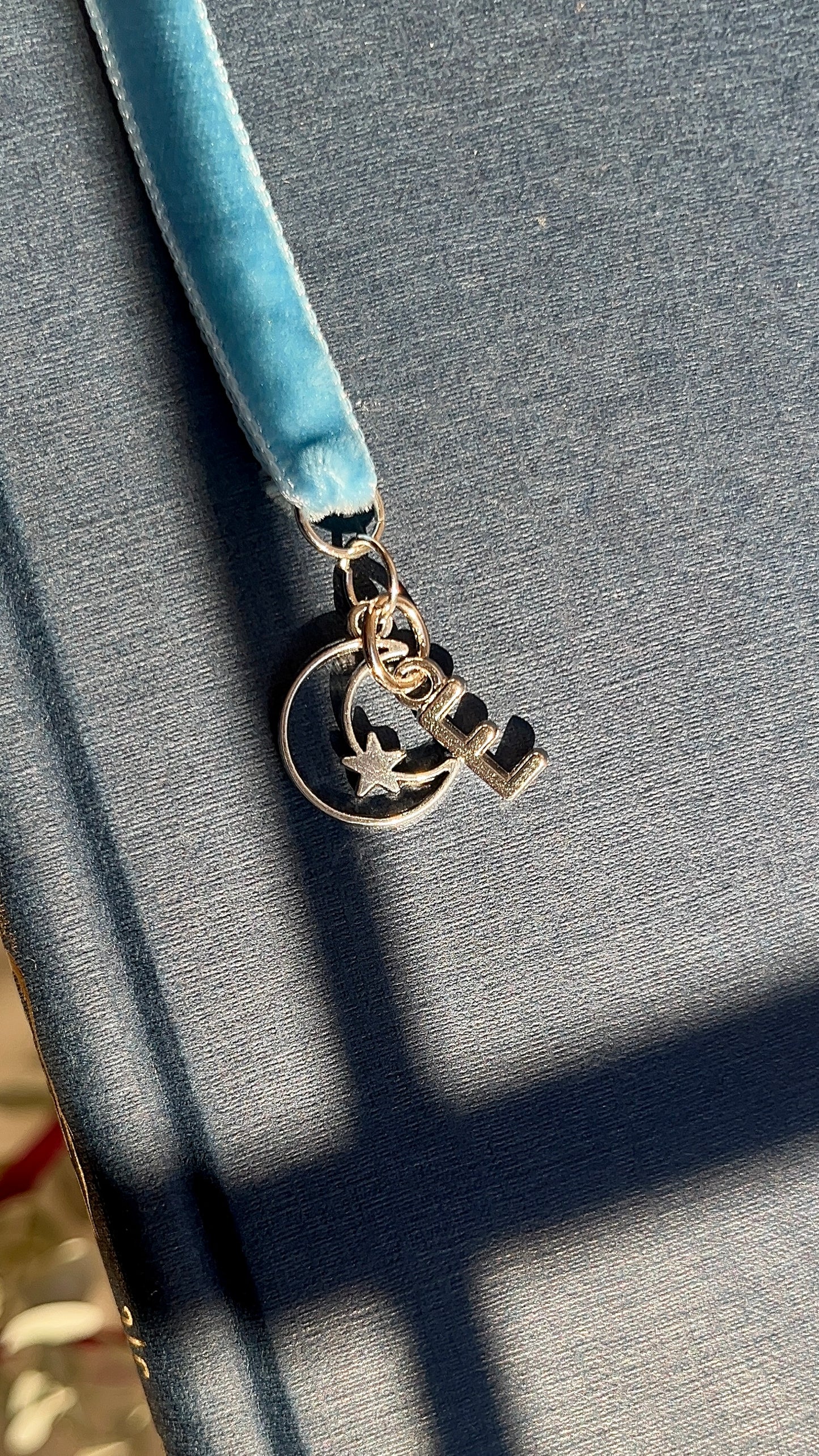 Crescent Moon Charm Bookmark